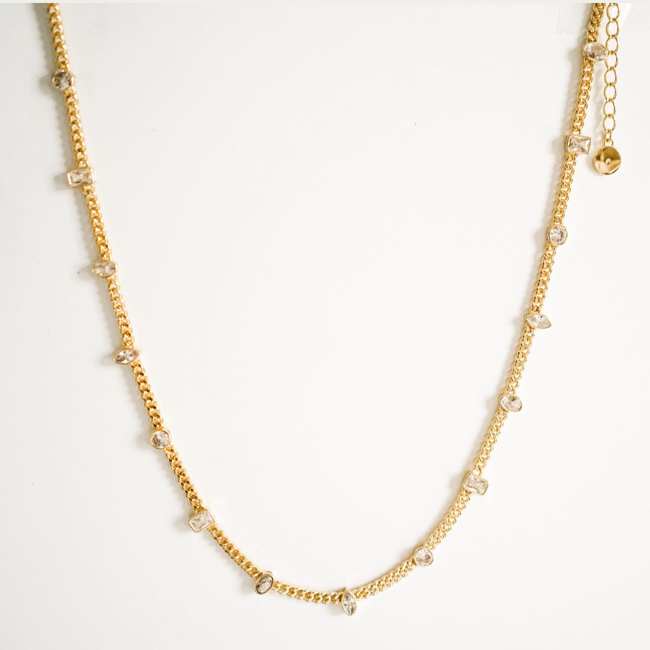 Multi Shape CZ Necklace