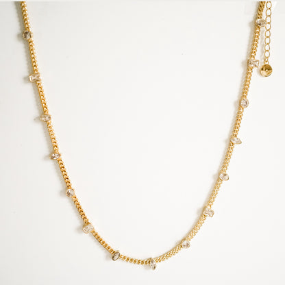 Multi Shape CZ Necklace