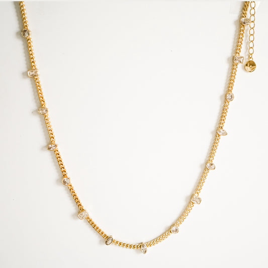 Multi Shape CZ Necklace