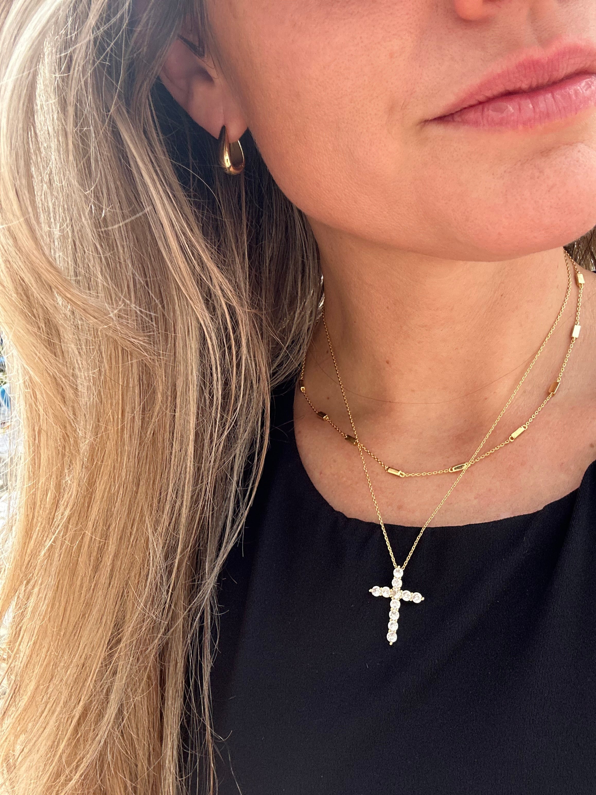 The Layered Cross necklaces